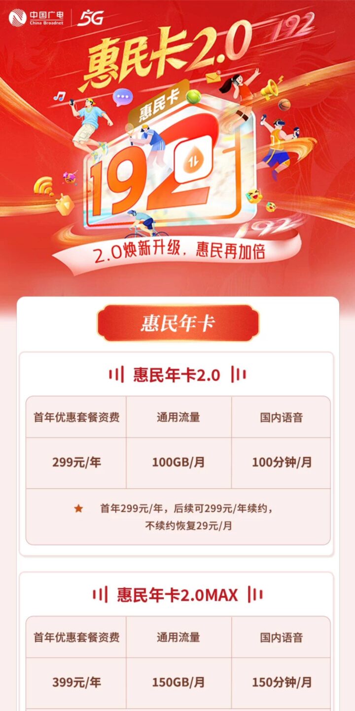 广电惠民卡228永久吗？并非永久，需要每年手动续约！-1